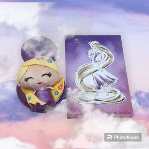 Disney Tangled Rapunzel Teacup Plush Figure & Eyeshadow Palette Bundle